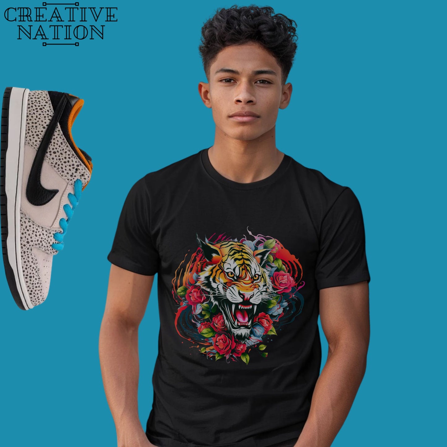 Shirt To Match SB Dunk Low Safari Unisex Tee Tiger Shirt For Dunks