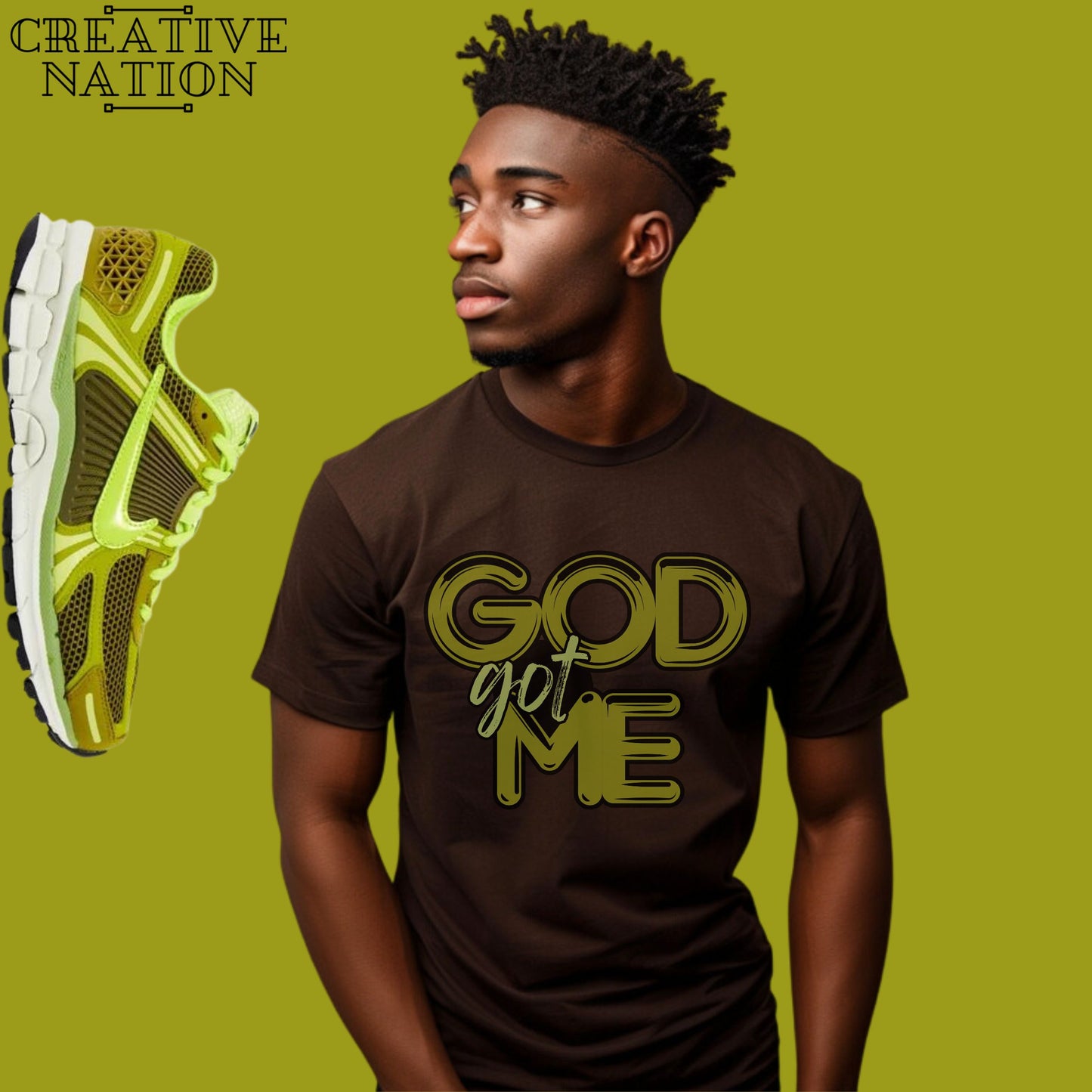 Shirt To Match Zoom Vomero 5 Olive Flak Volt Unisex Tee GOD Shirt For Vomero 5