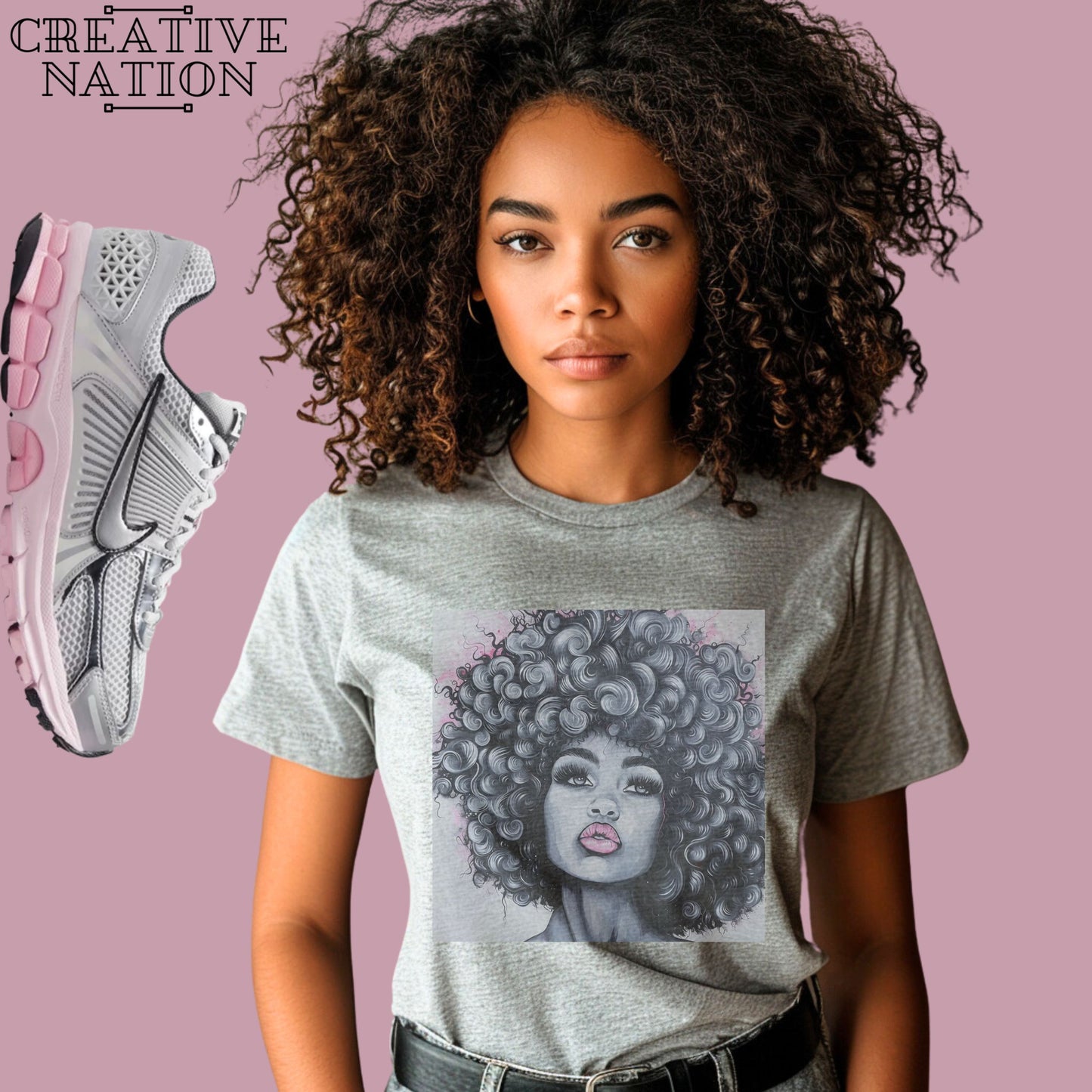 Shirt To Match Vomero 5 Photon Dust Pink Foam Unisex Tee Afro Shirt For Vomero 5